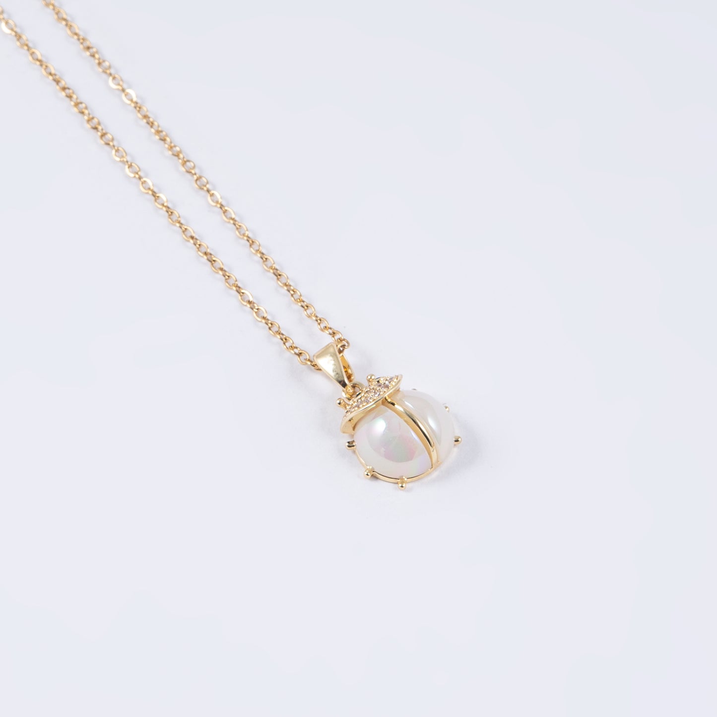 Beetle Pendant with Chain