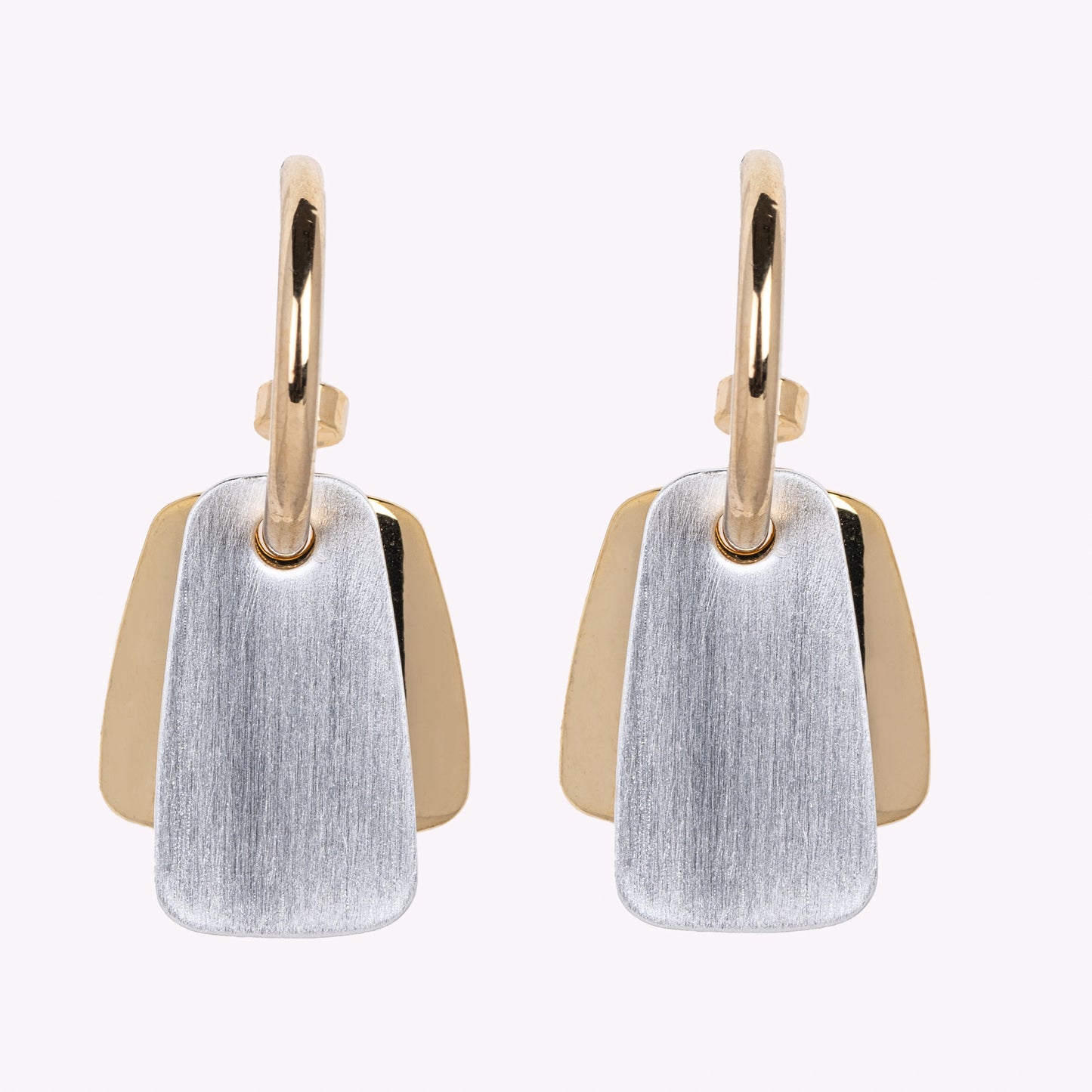 Gold and Silver Tone Hanging Earrings