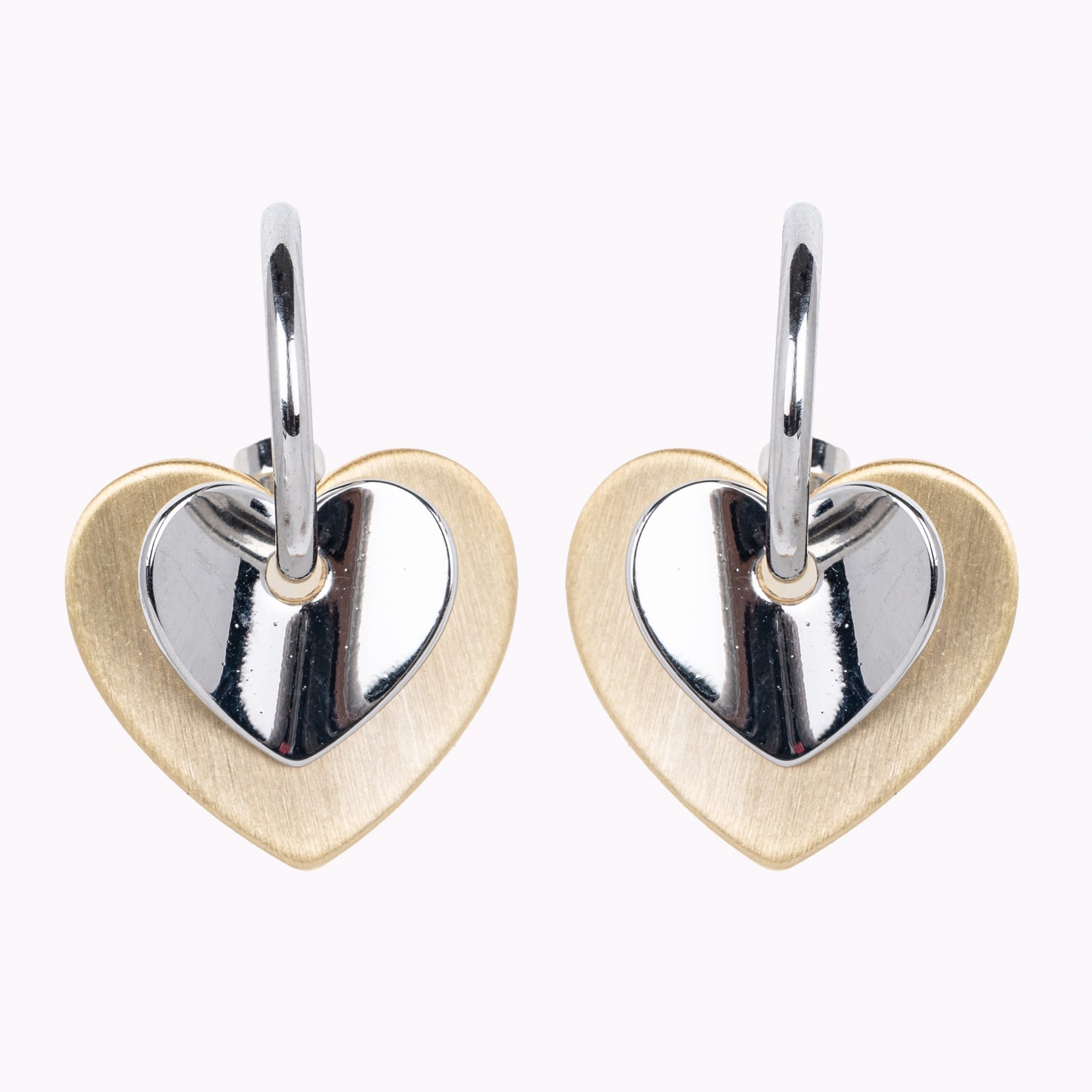 Twin Colour Heart Pair Earrings