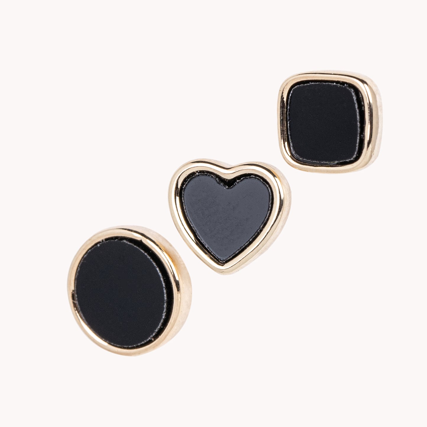 Set of Three Pair Enamel Earrings