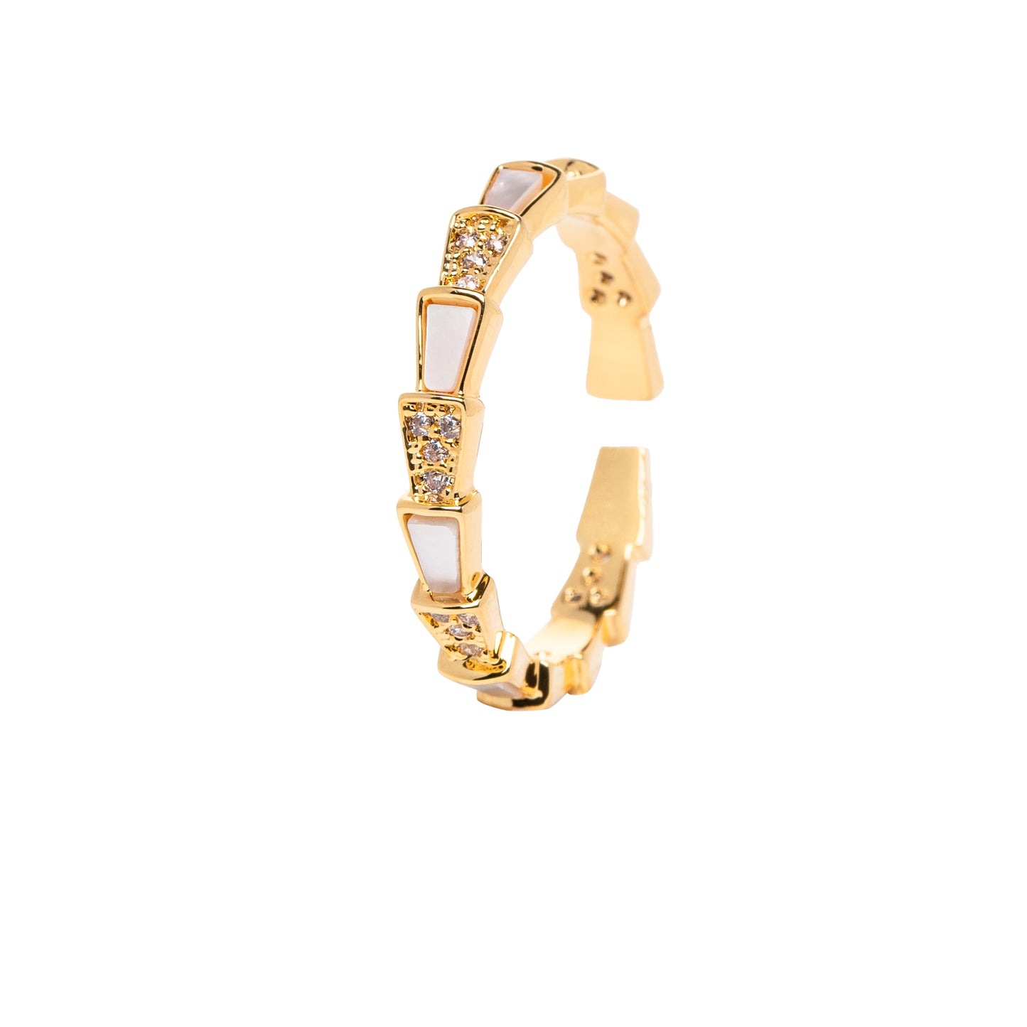 Stone & Enamel Ring