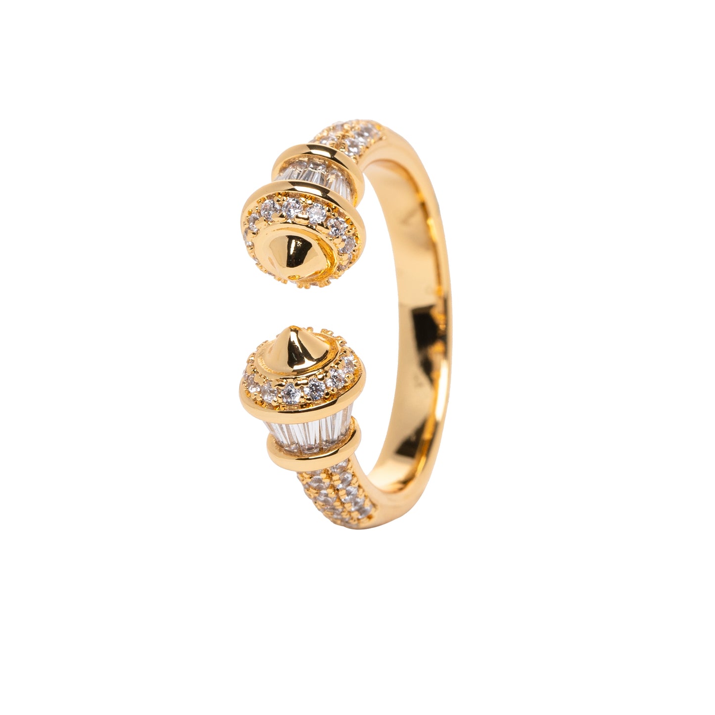 Stone & Baguetts Ring