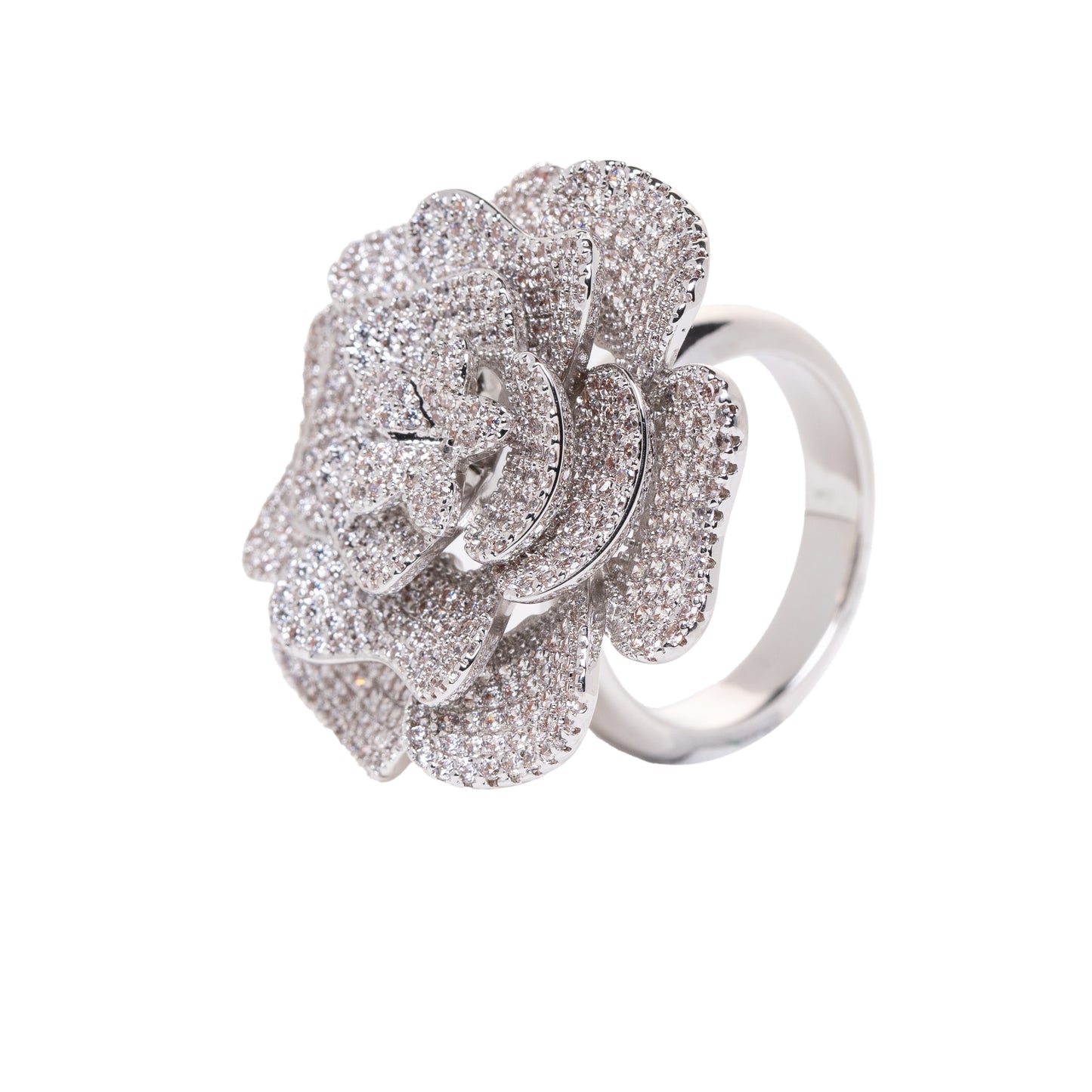 Multilayered Lotus Ring
