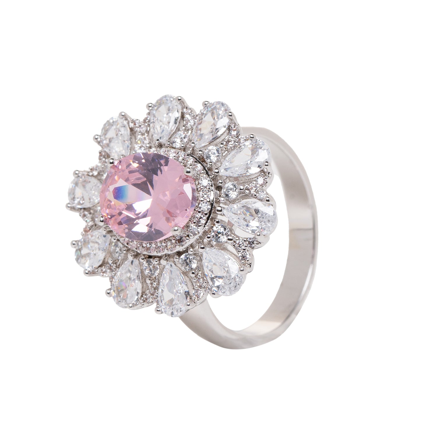 Pink Flower Ring