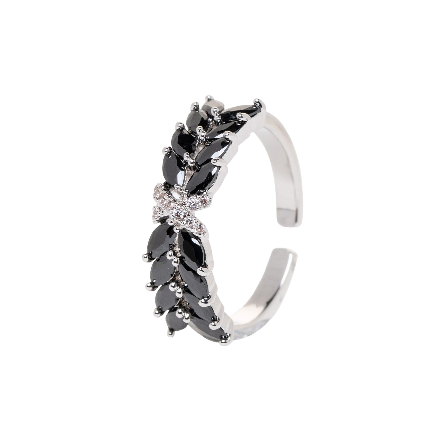 Black Leaves Ring