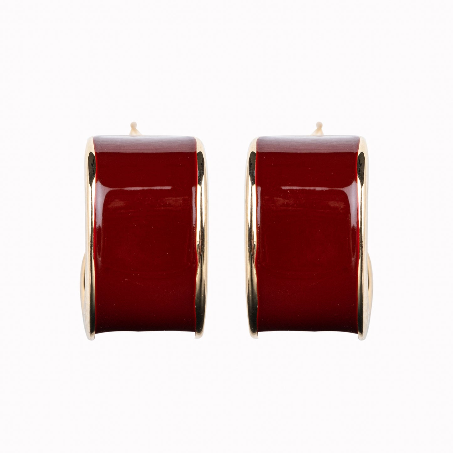 Semi Loop in Red Enamel