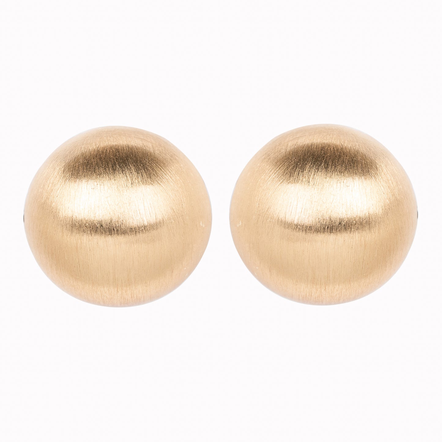 Soft Gold Button Earrings