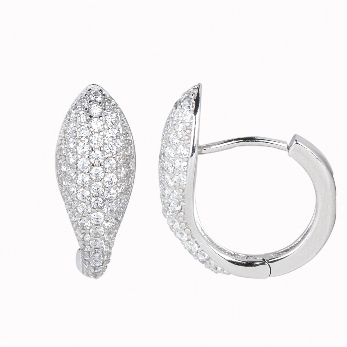 Tear Drop Shaped Stone Earrings
