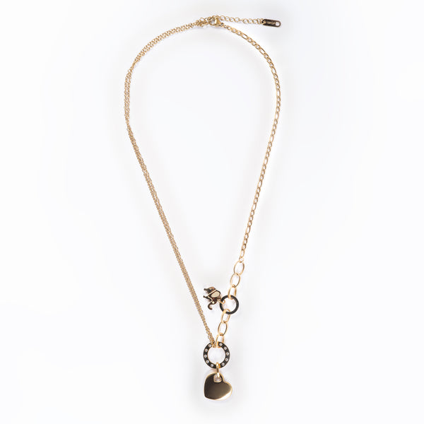 Chain with a Small Circle, a Tiny Heart and an Elephant