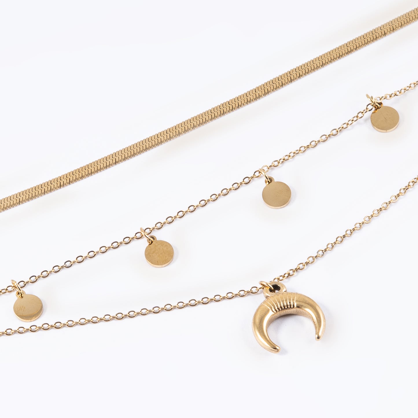 Multilayered Chain with Cresent Moon