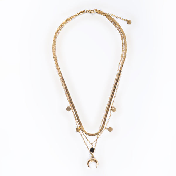Multilayered Chain with Cresent Moon