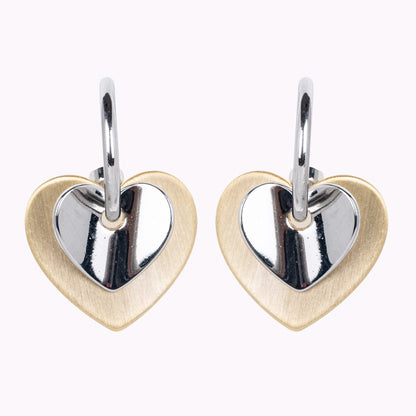Twin Colour Heart Pair Earrings