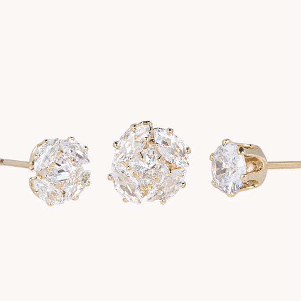 Set of Three Pair Stone Earrings