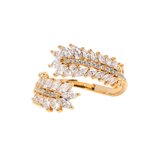 Vine Marquise & Stone Ring
