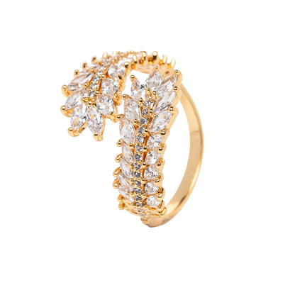 Vine Marquise & Stone Ring