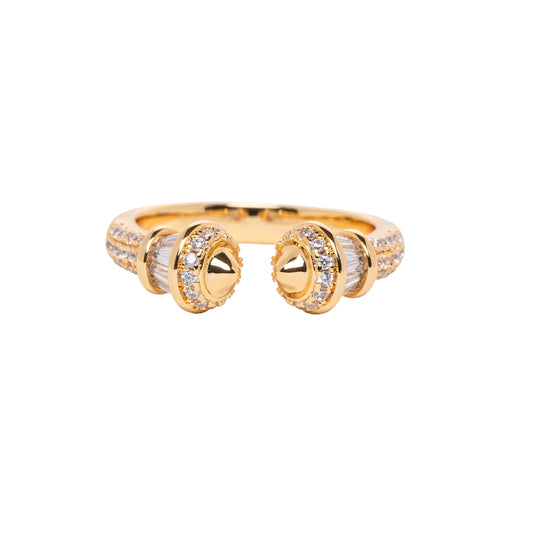 Stone & Baguetts Ring