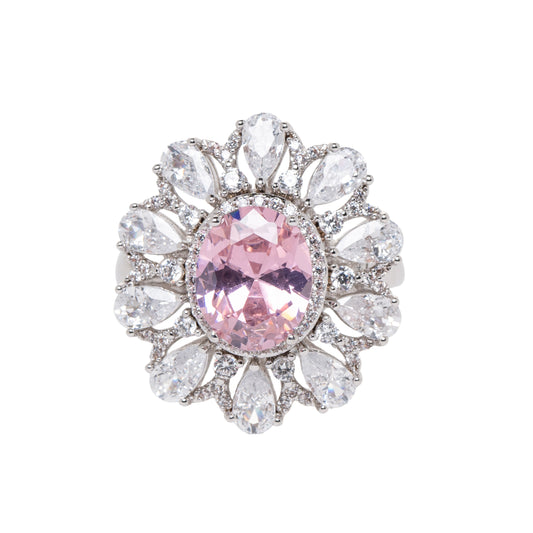 Pink Flower Ring