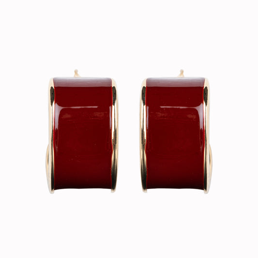 Semi Loop in Red Enamel