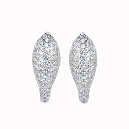 Tear Drop Shaped Stone Earrings
